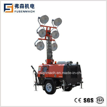 LED Hydraulic Elevating Light Tower Lt62c with Perkins Engine